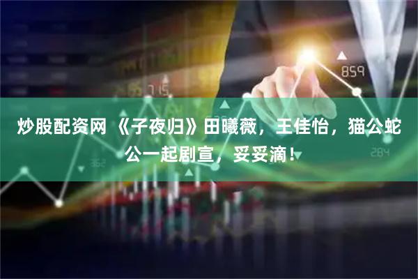 炒股配资网 《子夜归》田曦薇，王佳怡，猫公蛇公一起剧宣，妥妥滴！