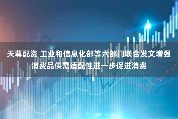 天尊配资 工业和信息化部等六部门联合发文增强消费品供需适配性进一步促进消费